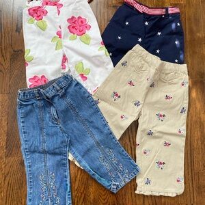 Lot of Gymboree Toddler Girl Pants 18-24m